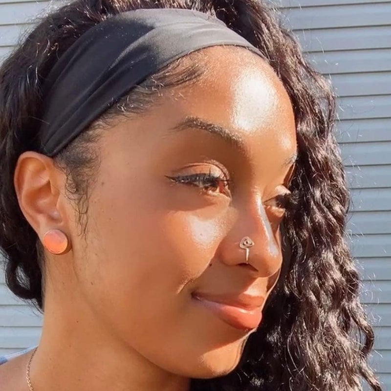 VitaCool Store Fake Nose Ring Hoop Fake Nose Stud Magnetic Septum Nose Ring Stud Stainless Steel CZ Fake Nose Piercing Stud Faux Nose Ear Lip Cuffs Non Pierced Jewelry for Women Men - Image 4